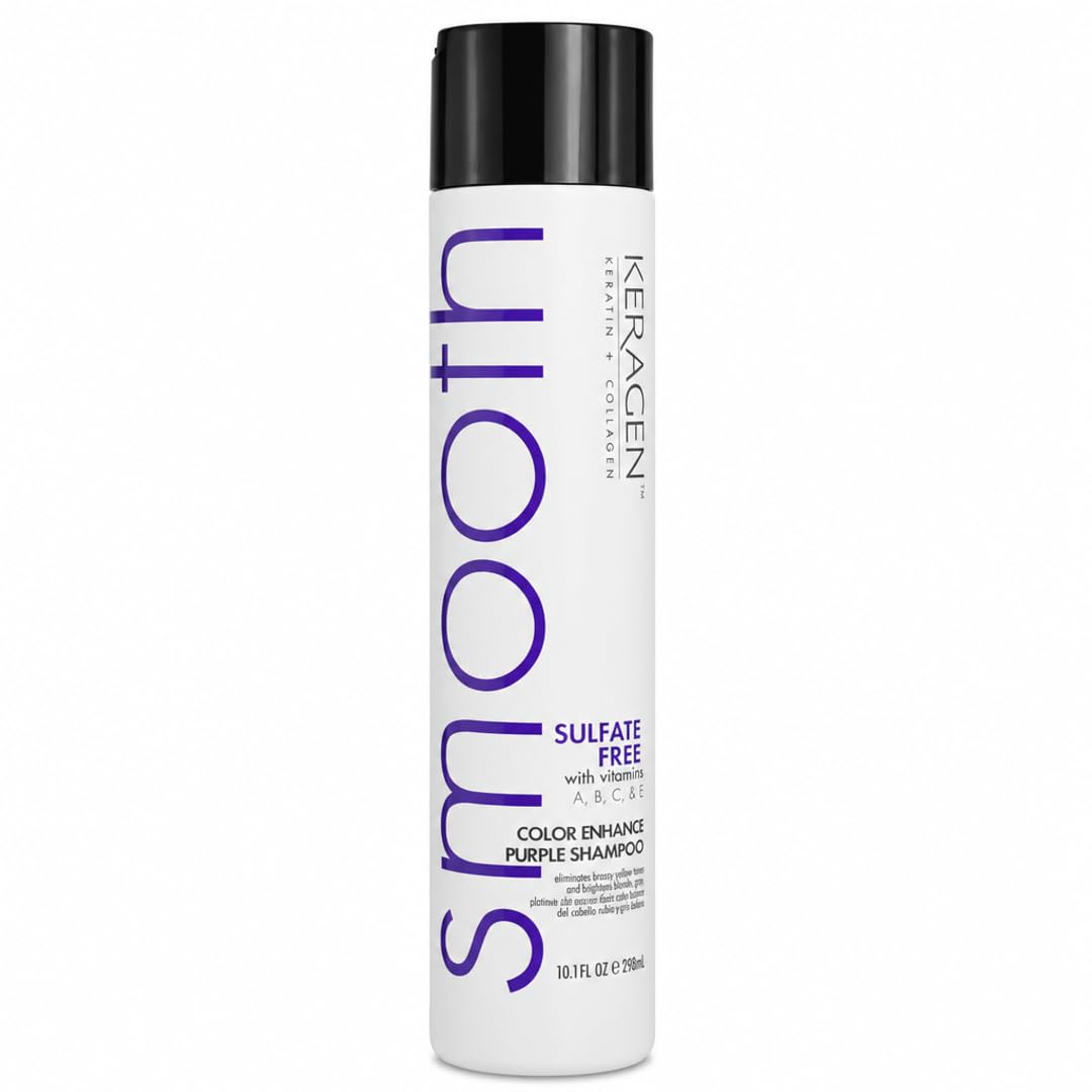KERAGEN Purple Shampoo & Conditioner - Toning System for Blonde & Silver Hair
