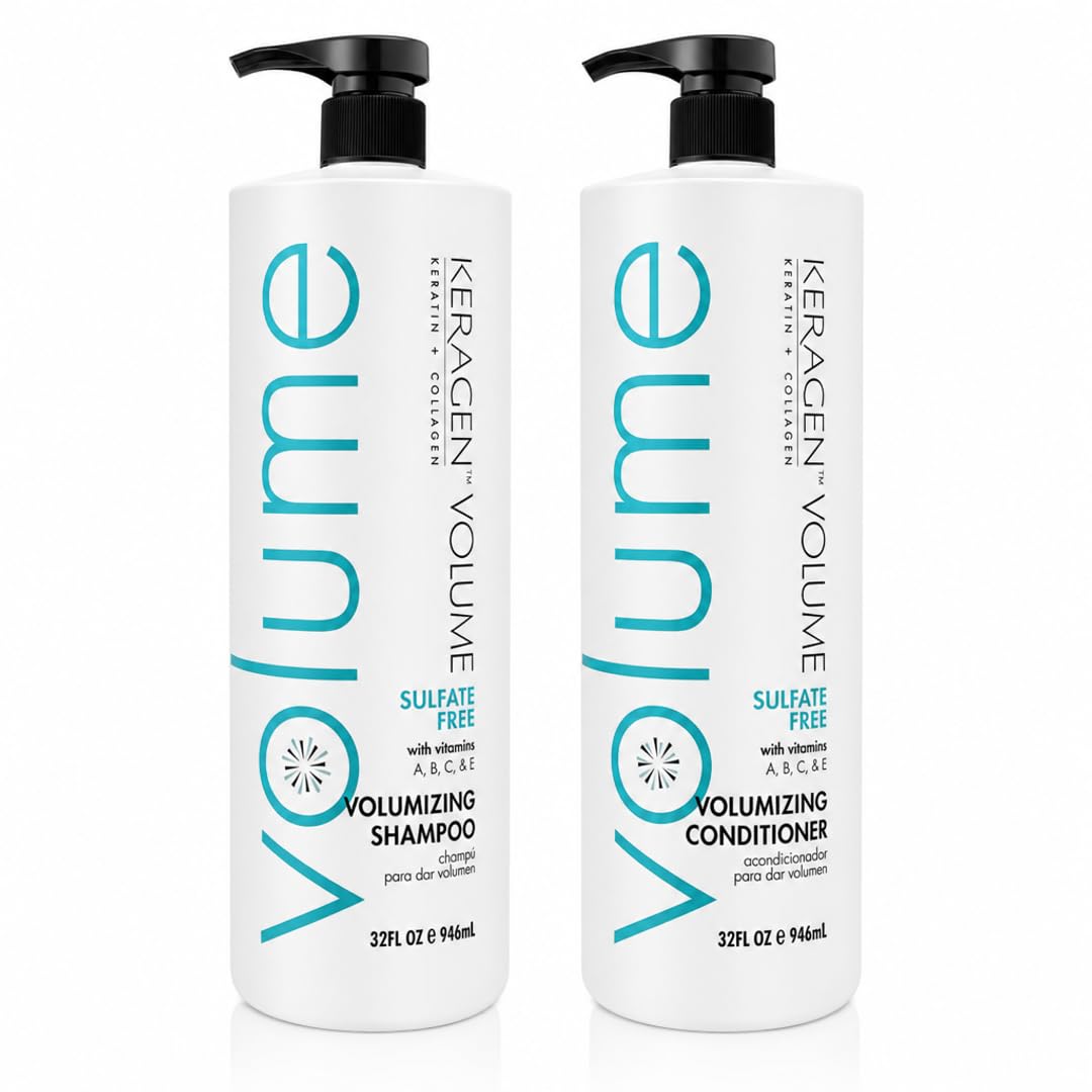 KERAGEN Volumizing Shampoo and Conditioner