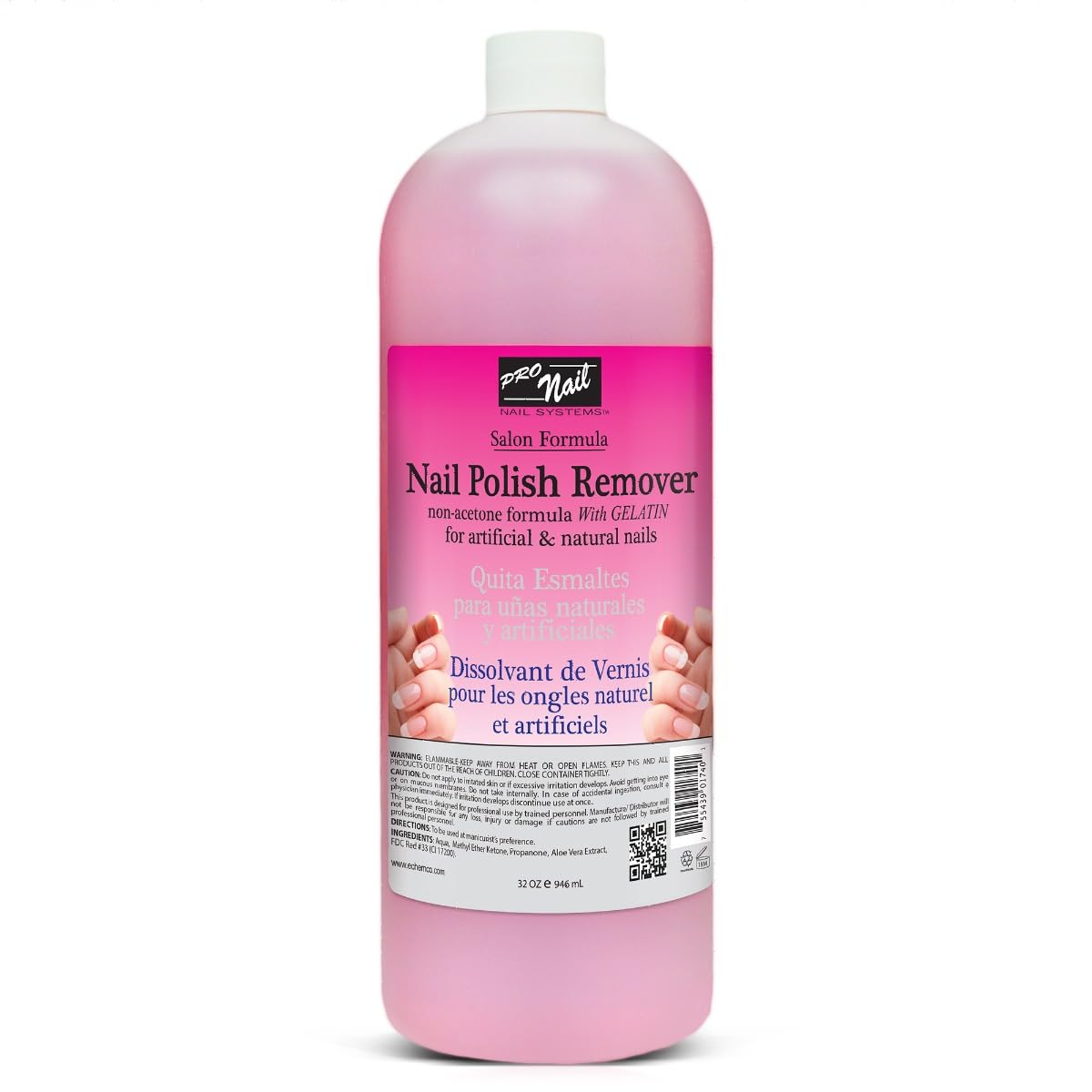 PRO NAIL - Non-Acetone Nail Polish Remover - Professional Strength, Gentle on Nails, Maximum Effectiveness - Beauty Market Online