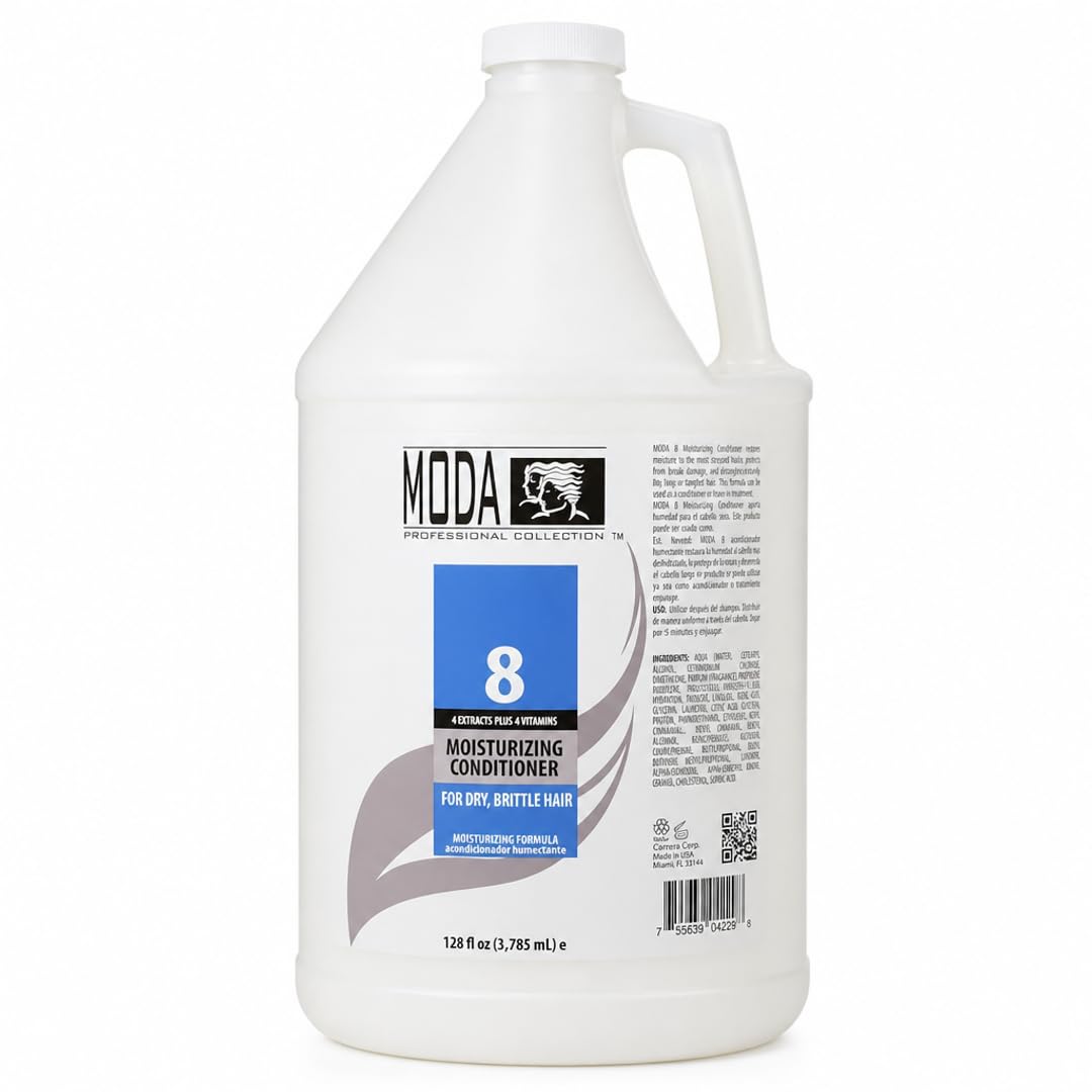 MODA Hair Conditioner – Bulk Refill – Moisturizing Conditioner with 4 Extracts &amp; 4 Vitamins – Deep Hydration for Dry, Brittle Hair – Ultimate Nourishment &amp; Softness - Beauty Market Online