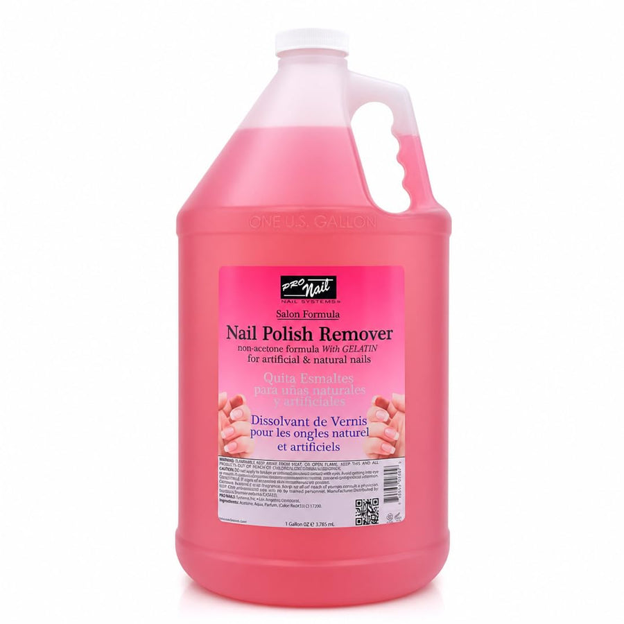 PRO NAIL - Non-Acetone Nail Polish Remover - Professional Strength, Gentle on Nails, Maximum Effectiveness