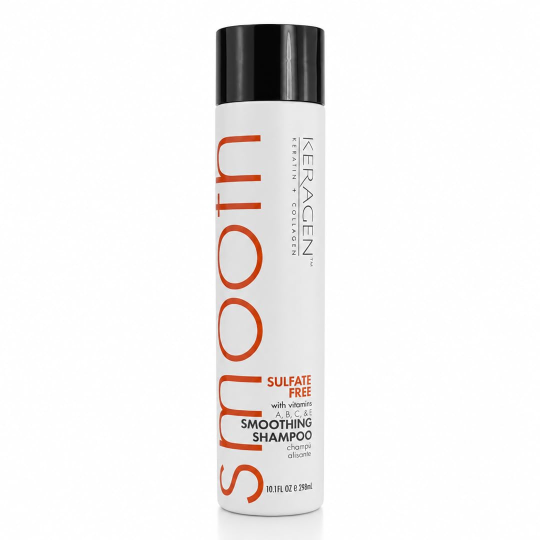 KERAGEN Smoothing Shampoo & Conditioner - Keratin & Collagen Infused Frizz Control System