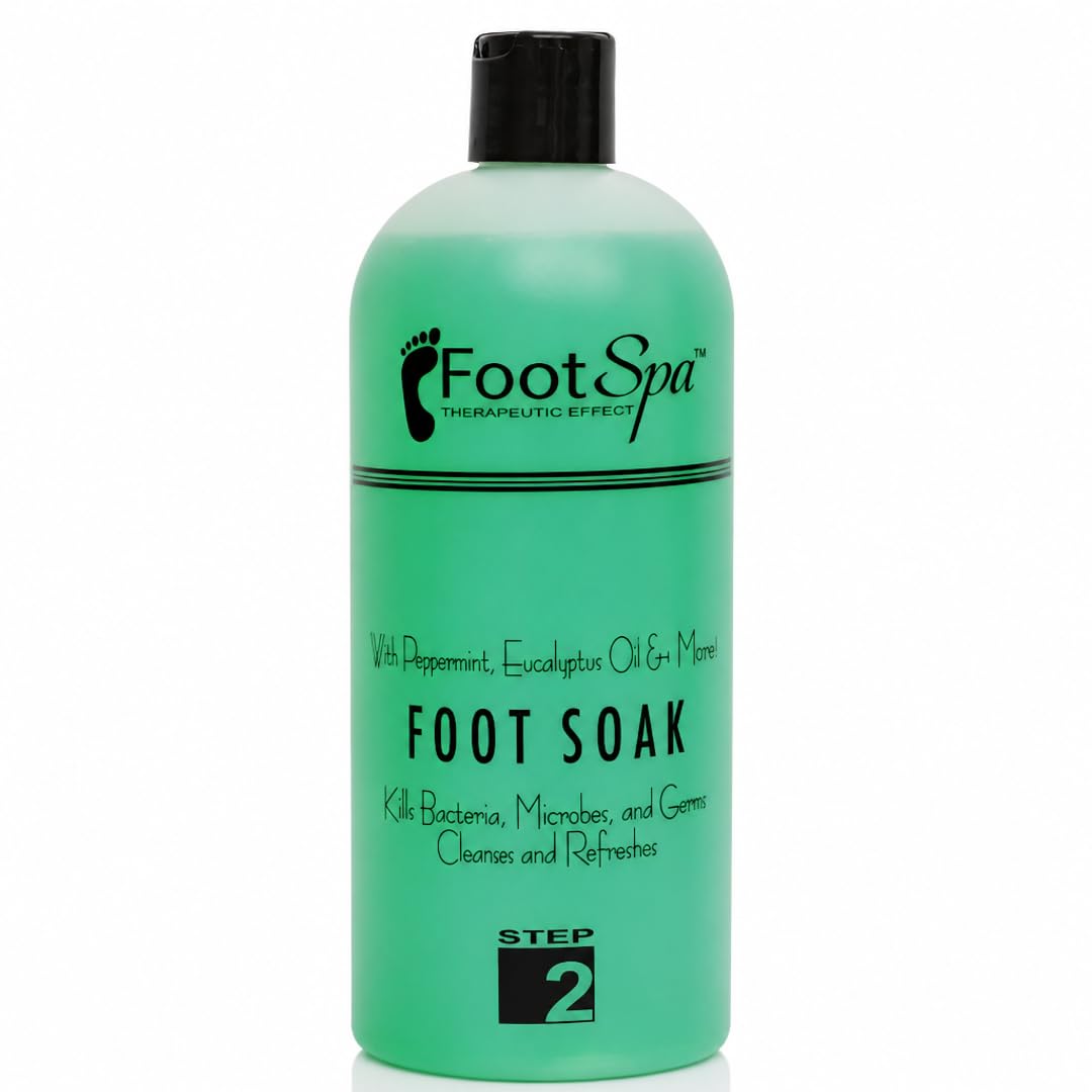 Foot Spa Foot Soak – Bulk Refill Gallon – Cleansing &amp; Softening Formula with Eucalyptus &amp; Peppermint Oil – Refreshing Foot Bath for Pedicures &amp; Tired, Aching Feet - Beauty Market Online