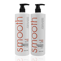 Keragen - Smoothing Shampoo and Conditioner Set with Keratin and Collagen