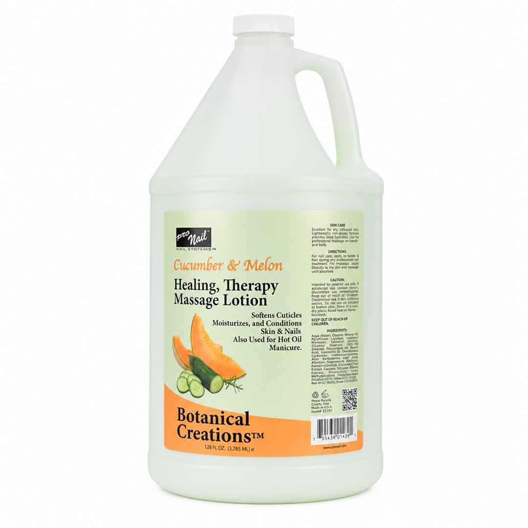 PRO NAIL Healing Therapy Massage Lotion - Nourishes & Moisturizes Skin, Perfect for Pedicure, Manicure & Body Care