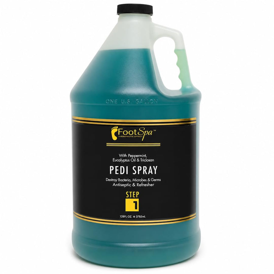 FOOT SPA - Pedi Spray Antiseptic, Mint & Eucalyptus - Refreshing Foot Care - Soothes & Protects