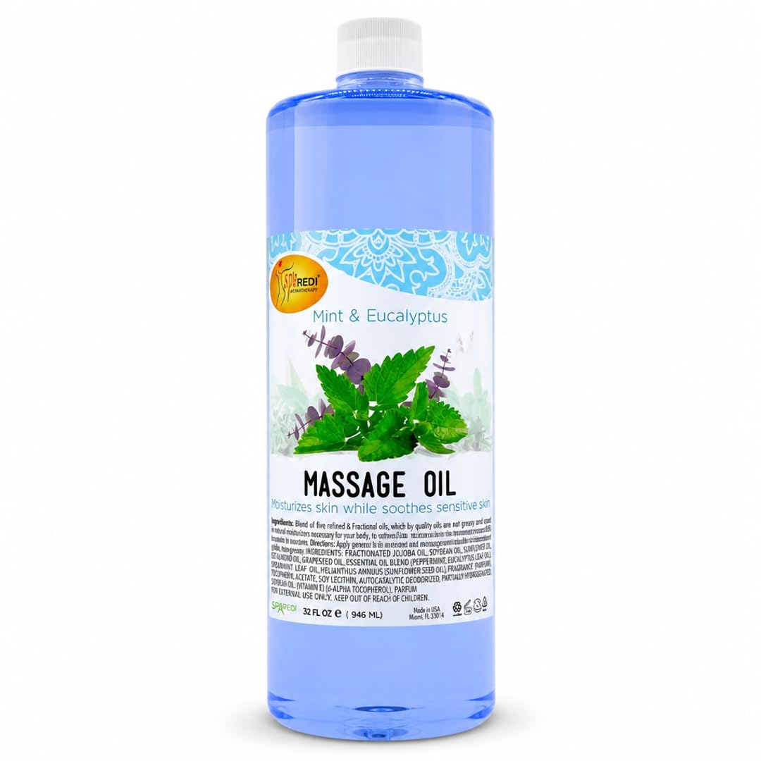 SPA REDI Massage Oil - Soothing Relief for Sore Muscles & Hydrated Skin