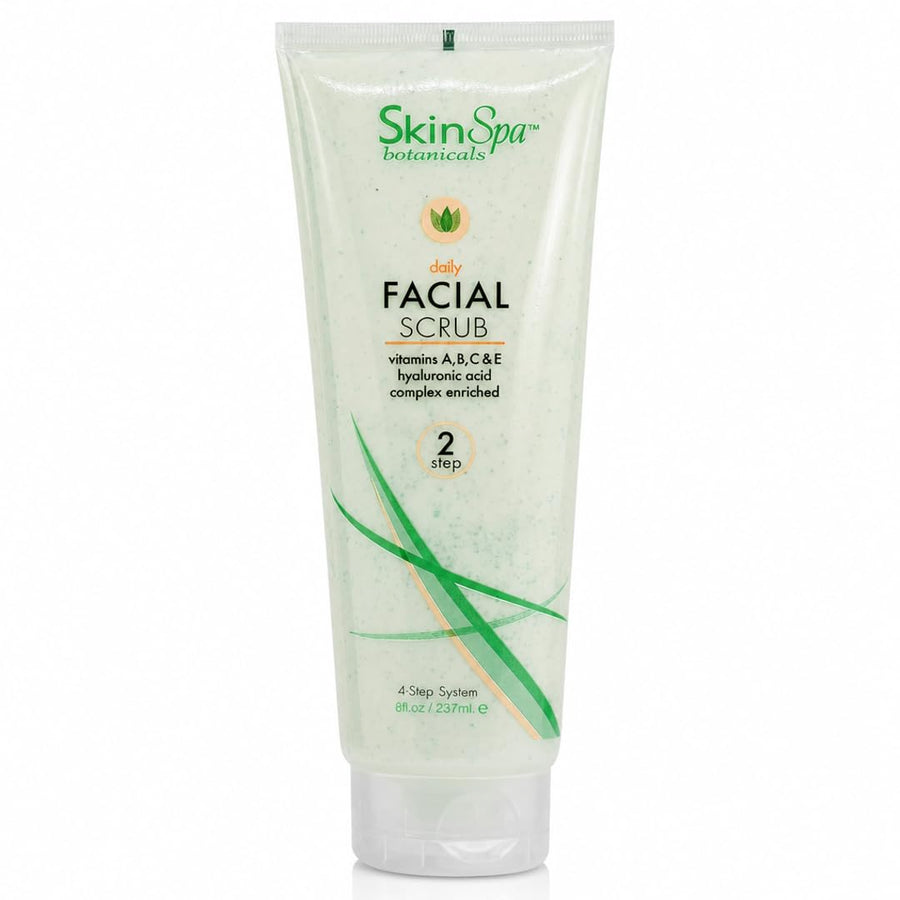 SKIN SPA Exfoliating Face Wash Scrub - Daily Skin Care Facial Exfoliator, 8 Oz
