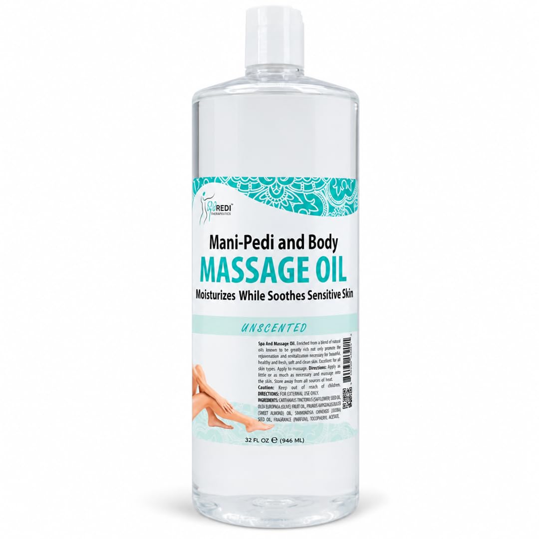 SPA REDI Massage Oil - Soothing Relief for Sore Muscles & Hydrated Skin