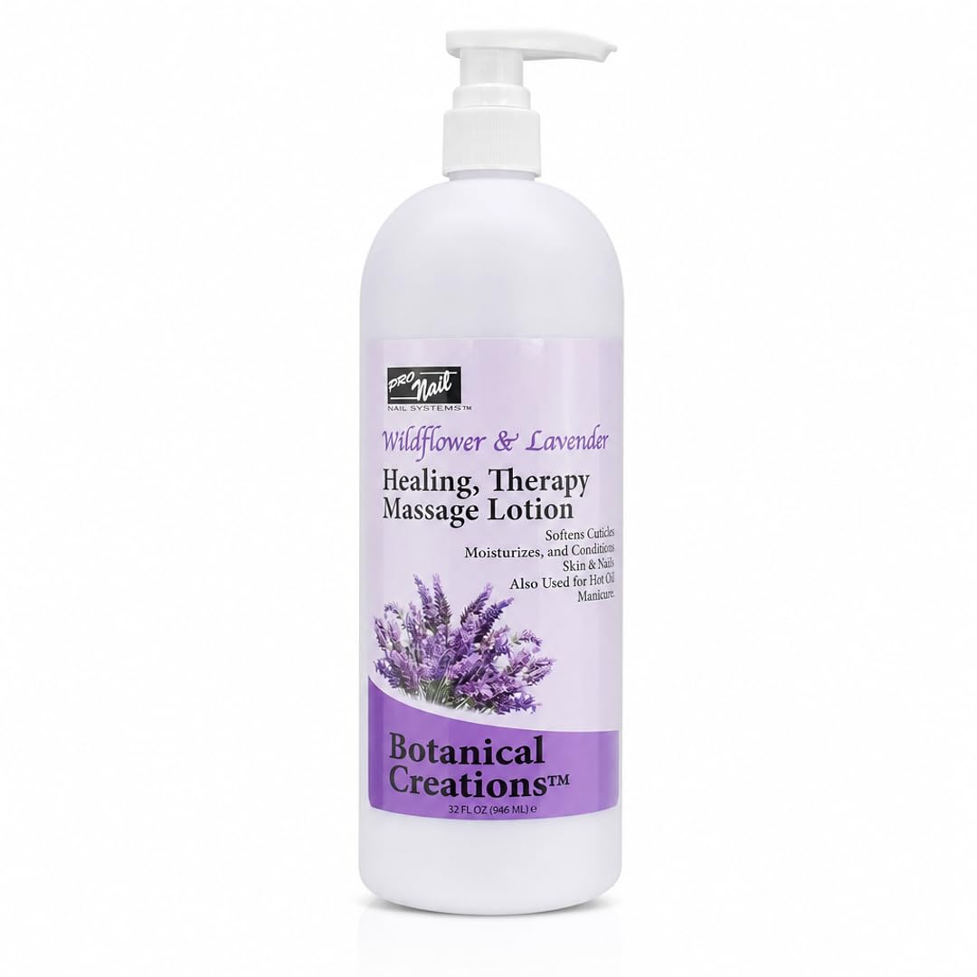 PRO NAIL Healing Therapy Massage Lotion - Nourishes & Moisturizes Skin, Perfect for Pedicure, Manicure & Body Care