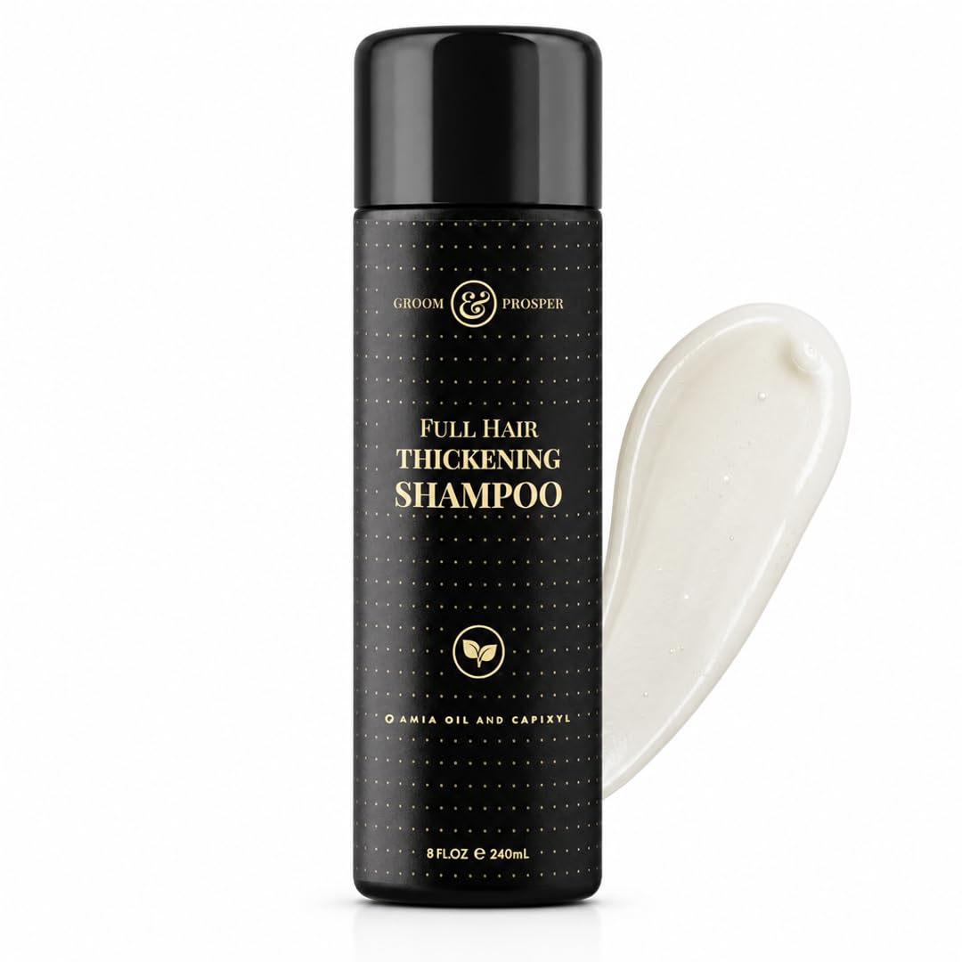 GROOM & PROSPER Hair Thickening Shampoo for Men – 8 Oz