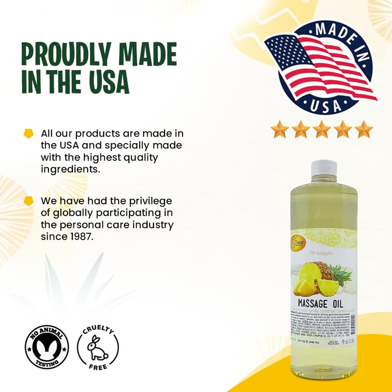 SPA REDI Massage Oil - Soothing Relief for Sore Muscles &amp; Hydrated Skin