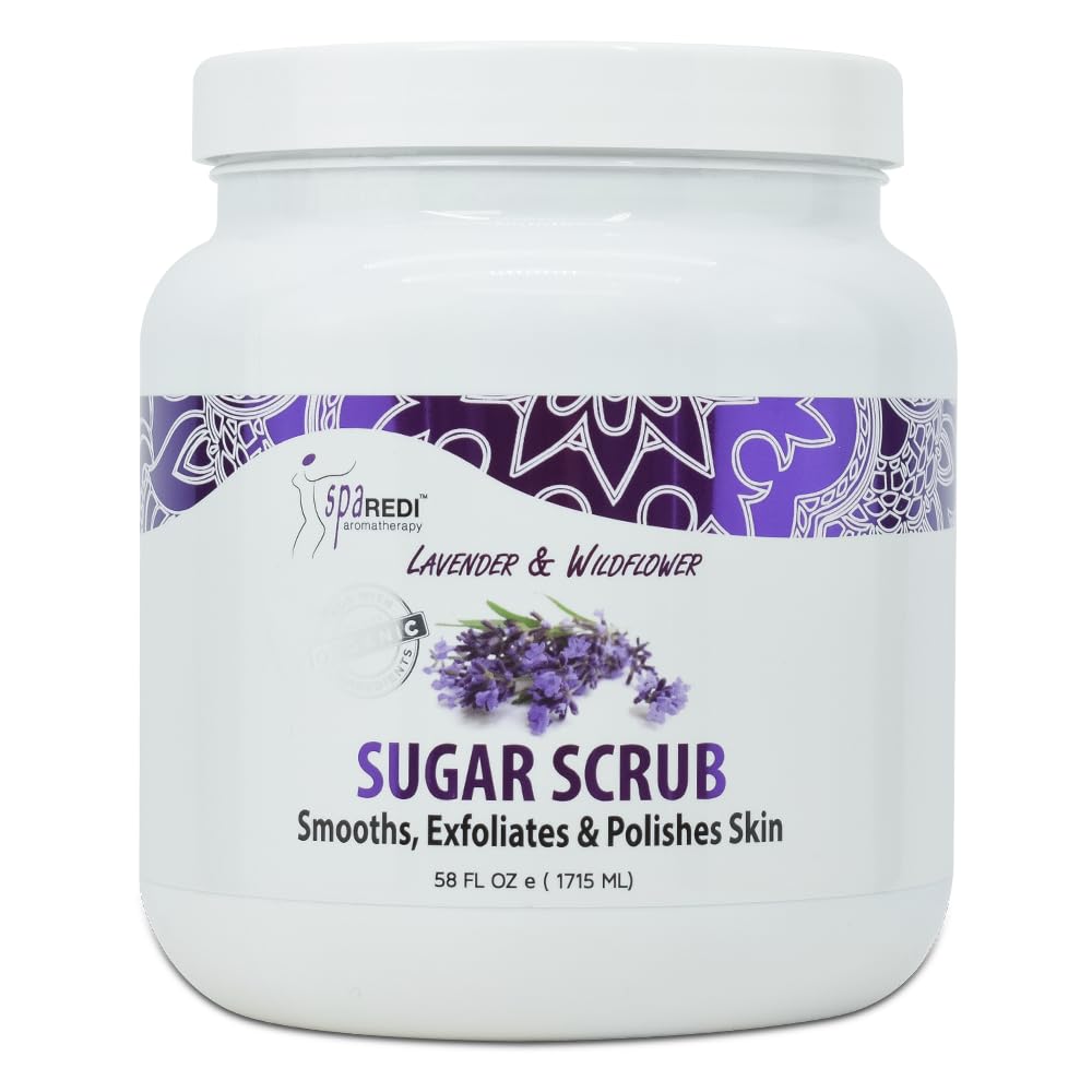 SPA REDI Sugar Body Scrub - Exfoliating &amp; Moisturizing for Smooth, Fresh Skin - 16 Oz to 5 Gal - Beauty Market Online