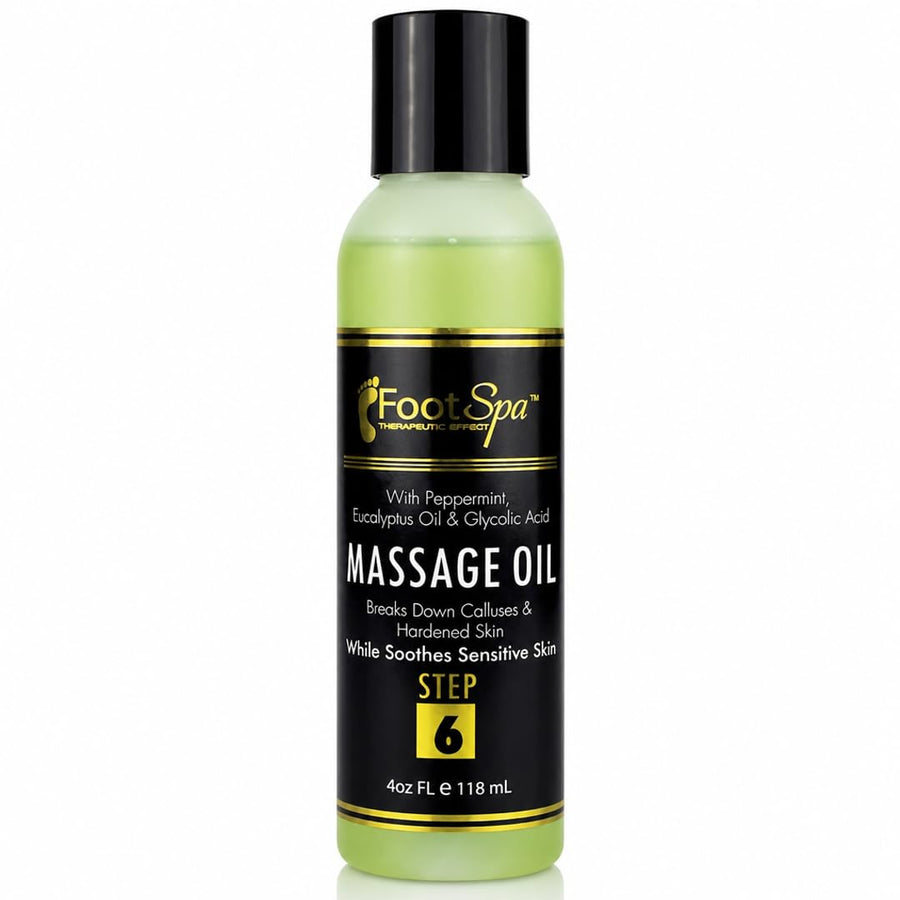 Foot Spa Massage Oil – Professional Massage Therapy with Tea Tree, Peppermint & Eucalyptus – Deeply Hydrating for Full Body, Manicure & Pedicure – Soothes Sore Muscles & Repairs Dry Skin
