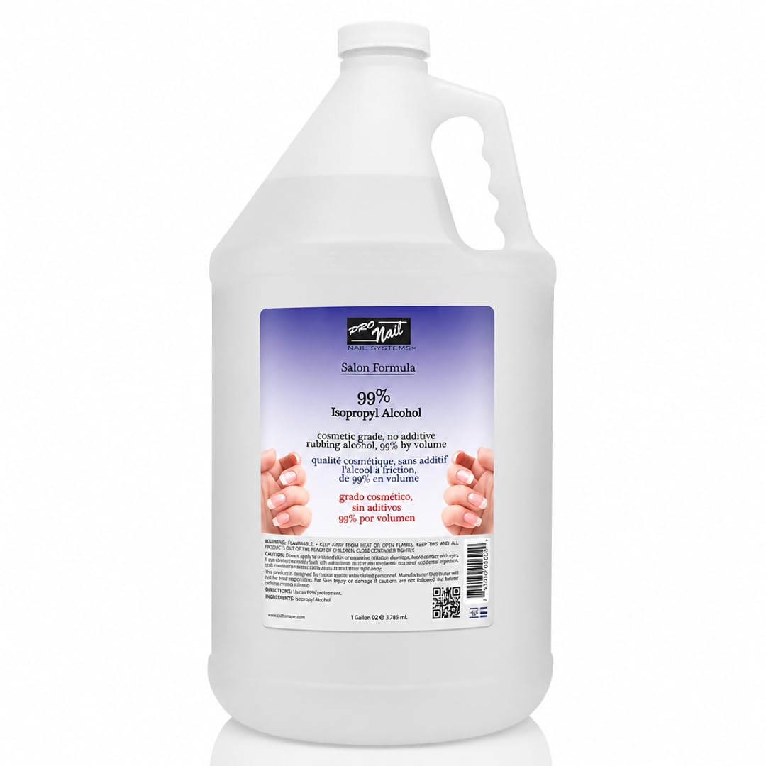 PRO NAIL Isopropyl Alcohol - Cleans, Sanitizes, and Disinfects with Antiseptic Properties - Beauty Market Online