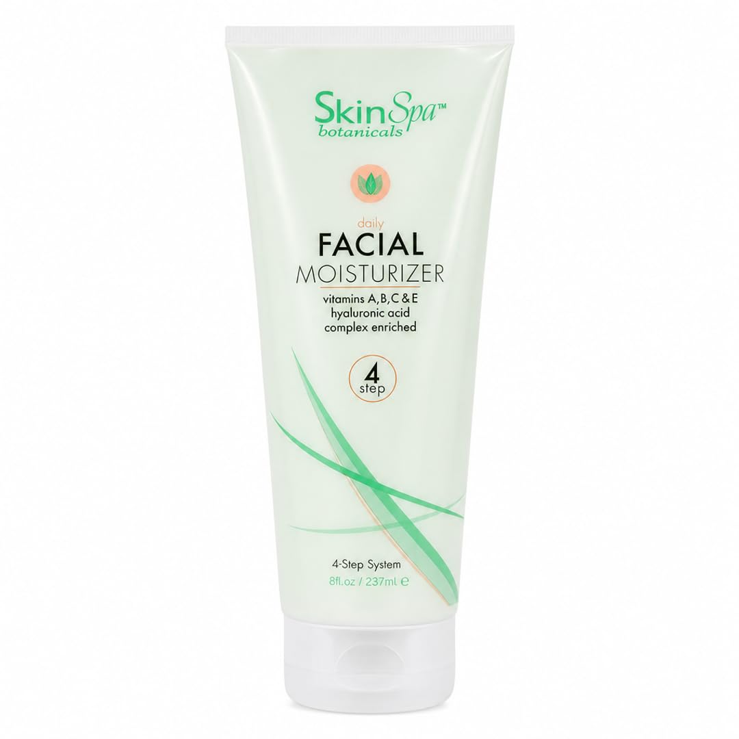SKIN SPA Daily Face Moisturizer Lotion - Non-Greasy Skin Care Cream - Leaves Skin Soft and Smooth - 8 Oz