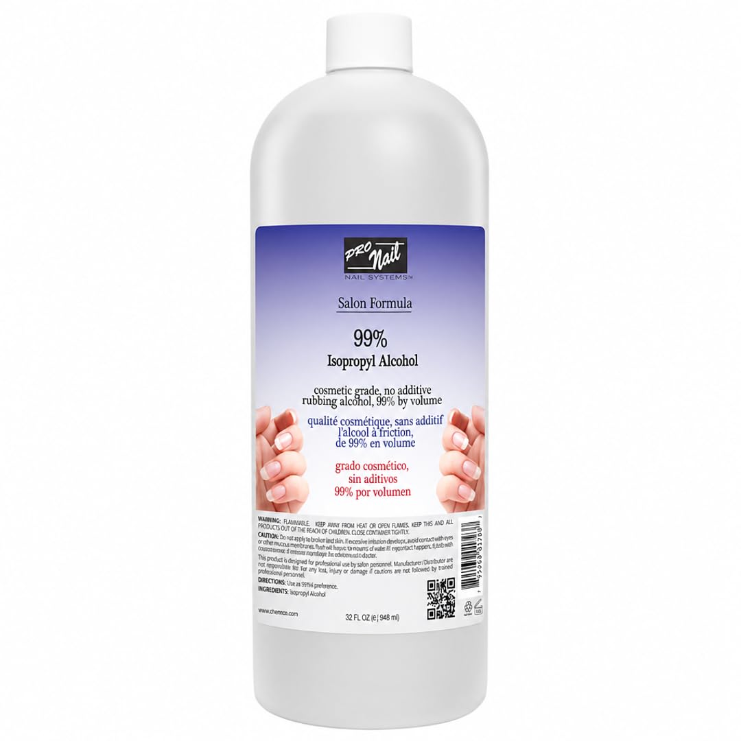 PRO NAIL Isopropyl Alcohol - Cleans, Sanitizes, and Disinfects with Antiseptic Properties - Beauty Market Online