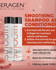 Keragen - Smoothing Shampoo and Conditioner Set with Keratin and Collagen