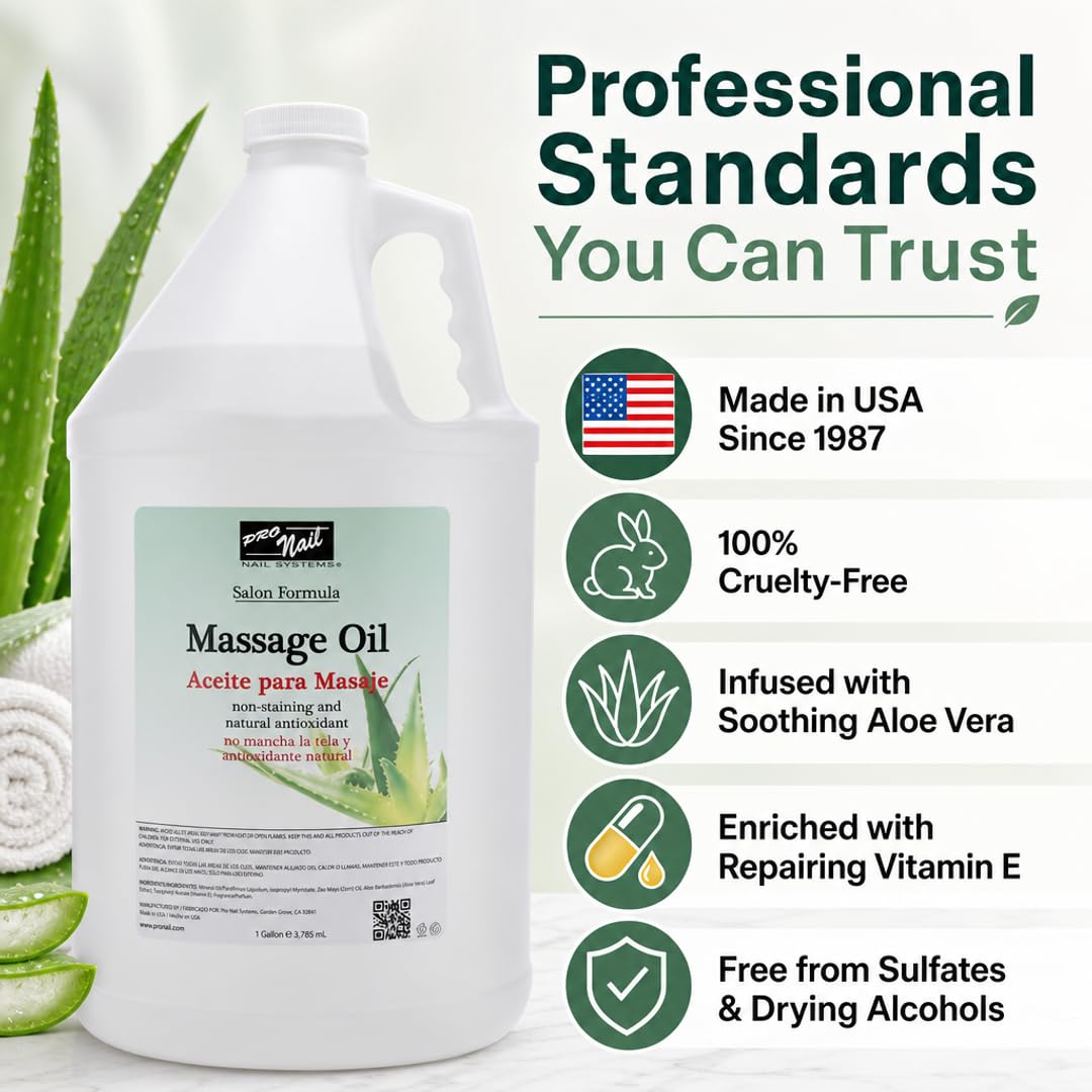 PRO NAIL Massage Oil - Soothes Sore Muscles &amp; Repairs Dry Skin