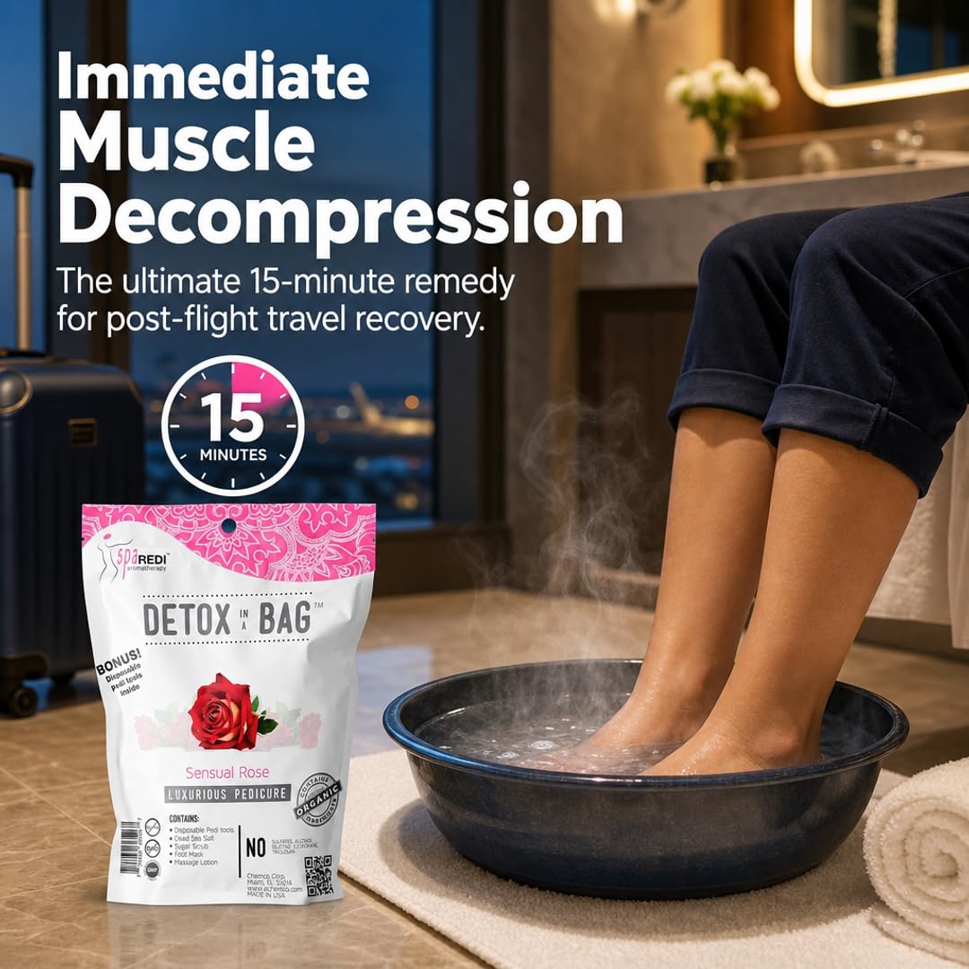 SPA REDI Luxurious Gel Pedicure Kit - Indulge in Spa Experience - Multiple Scents Available