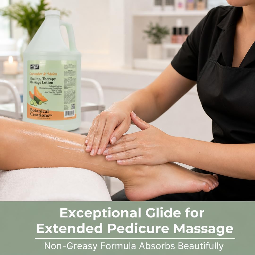 PRO NAIL Healing Therapy Massage Lotion - Nourishes &amp; Moisturizes Skin, Perfect for Pedicure, Manicure &amp; Body Care