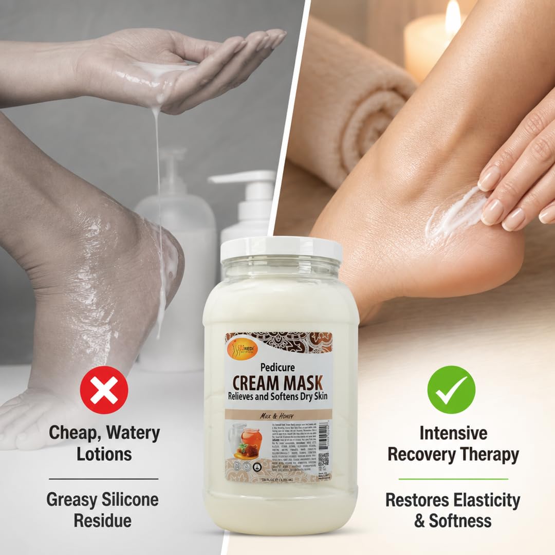 SPA REDI Body &amp; Foot Cream Mask - Hydrating &amp; Refreshing for Tired Skin