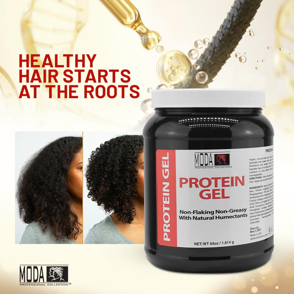 MODA Protein Conditioning Hair Gel 64 oz with Glycerin &amp; Keratin