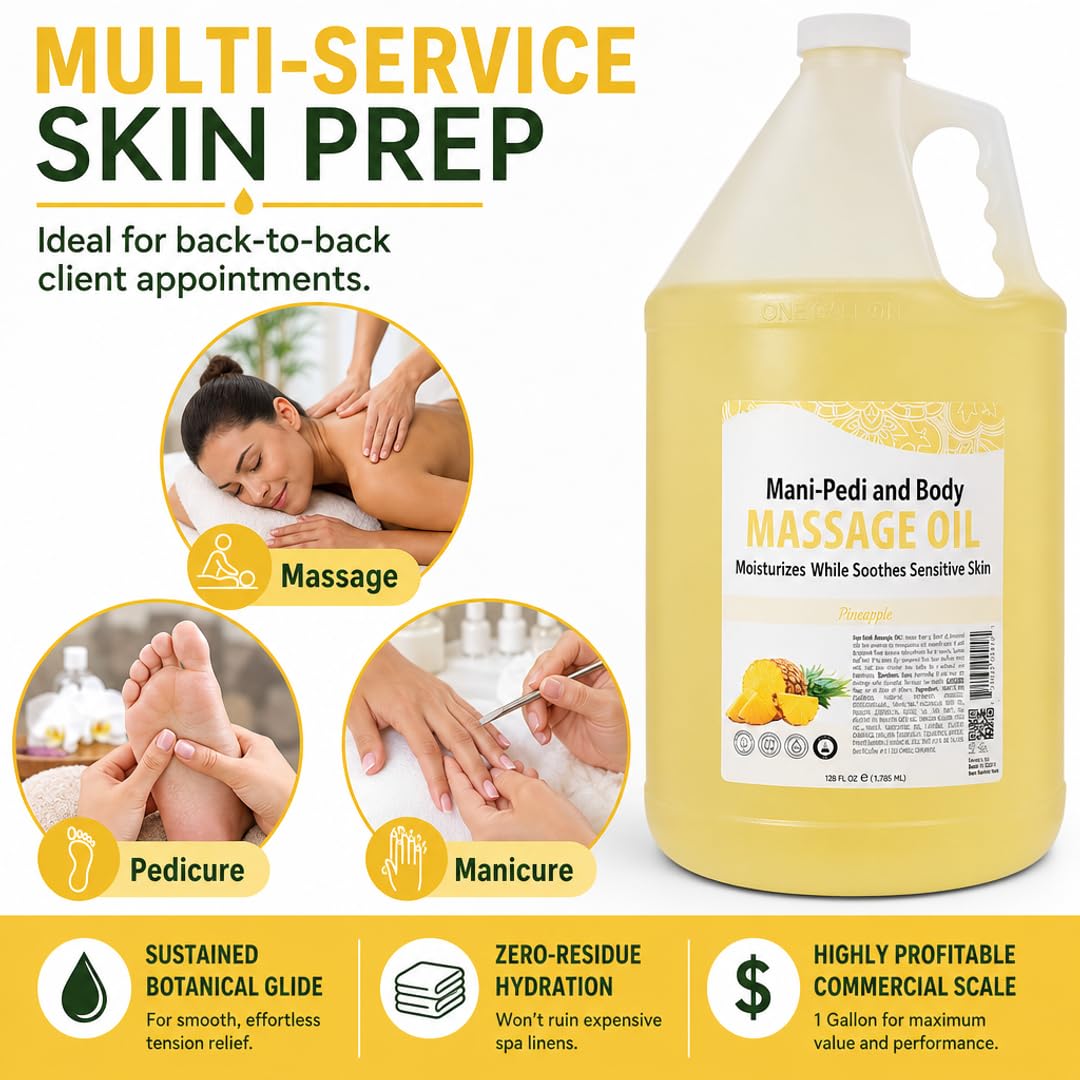 SPA REDI Massage Oil - Soothing Relief for Sore Muscles &amp; Hydrated Skin