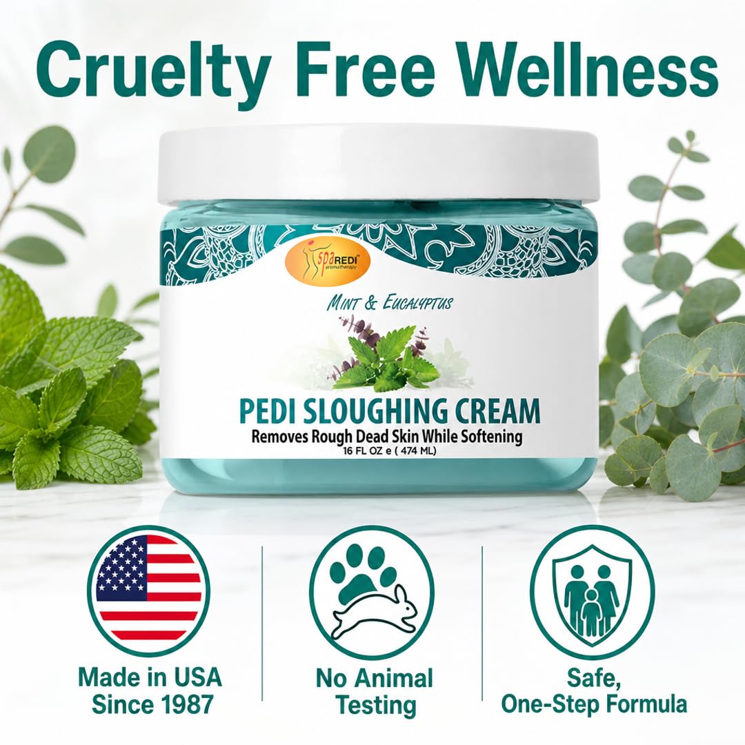 SPA REDI Sloughing Cream Mint &amp; Eucalyptus 16 oz