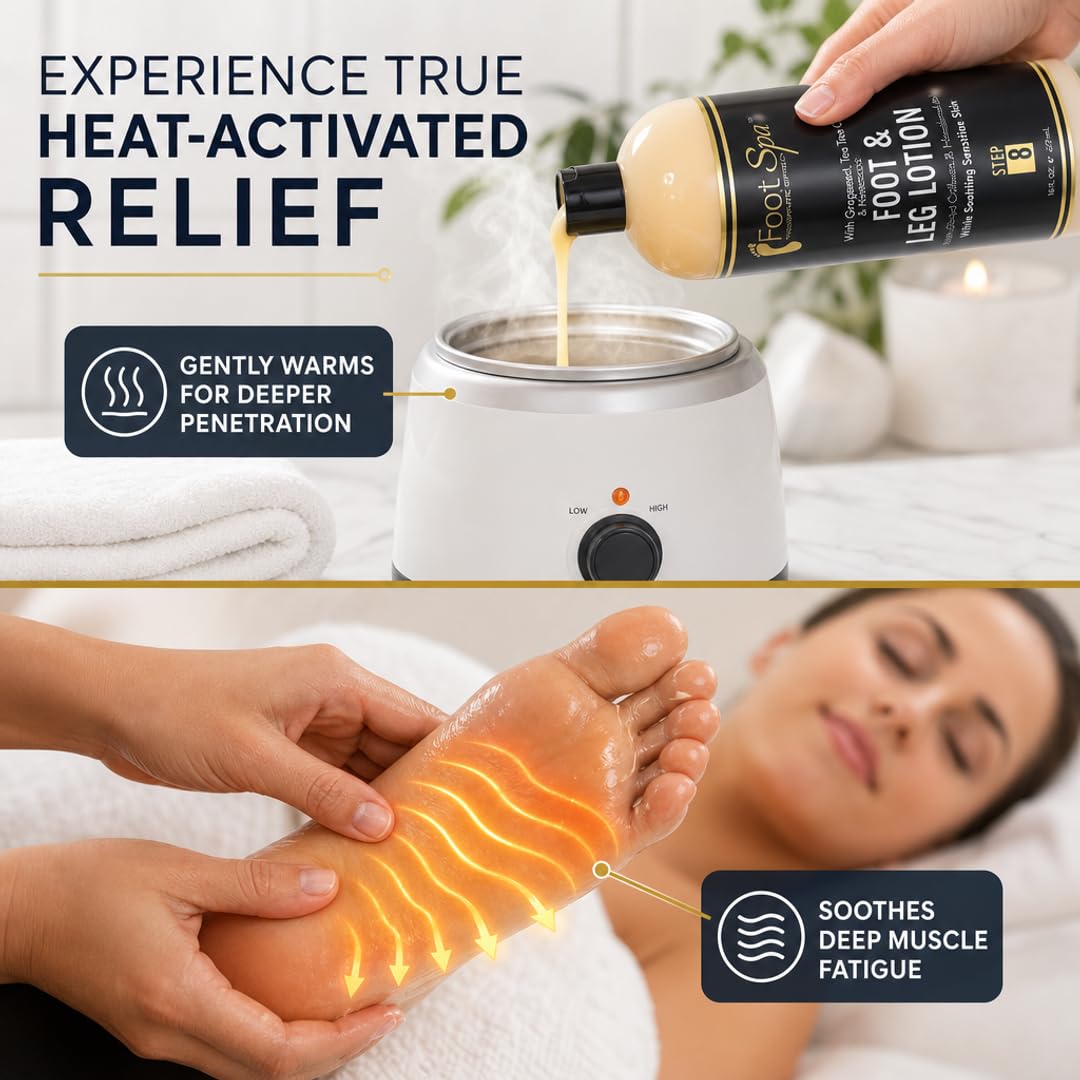 Foot Spa Healing Therapy Massage Lotion – Bulk Refill Gallon – Professional Pedicure &amp; Body Moisturizer with Peppermint &amp; Eucalyptus – Infused with Natural Oils &amp; Vitamins for Deep Hydration - Beauty Market Online
