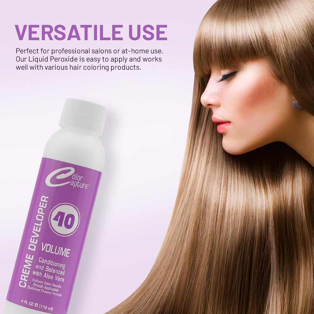 COLOR CAPTURE - Cream Developer, Hair Color Enhancer - Provides Consistent, Vibrant Results for Professional Coloring