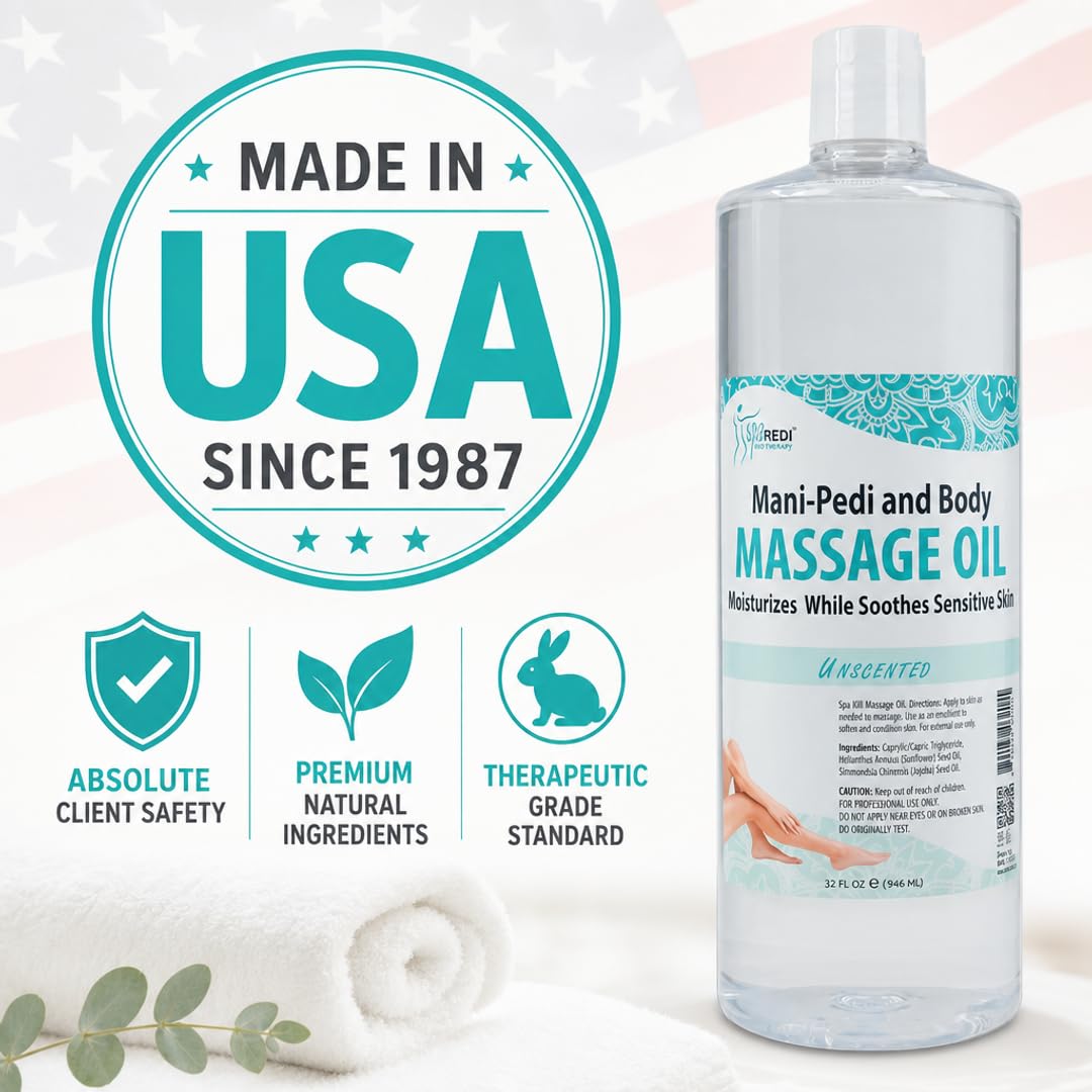 SPA REDI Massage Oil - Soothing Relief for Sore Muscles &amp; Hydrated Skin - Beauty Market Online