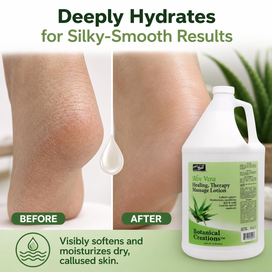 PRO NAIL Healing Therapy Massage Lotion - Nourishes &amp; Moisturizes Skin, Perfect for Pedicure, Manicure &amp; Body Care