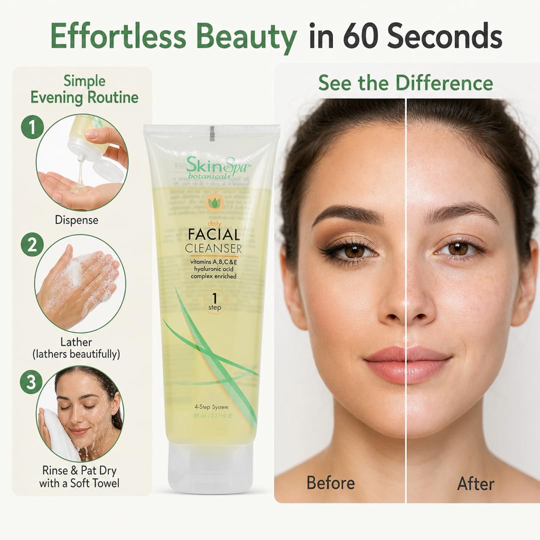SKIN SPA Facial Cleanser 8 oz for all skin types