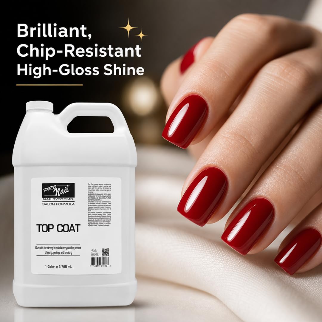 PRO NAIL - Nail Polish Top Coat - High Gloss, Chip Resistant, Long-Lasting Shine for Manicure &amp; Pedicure - Beauty Market Online