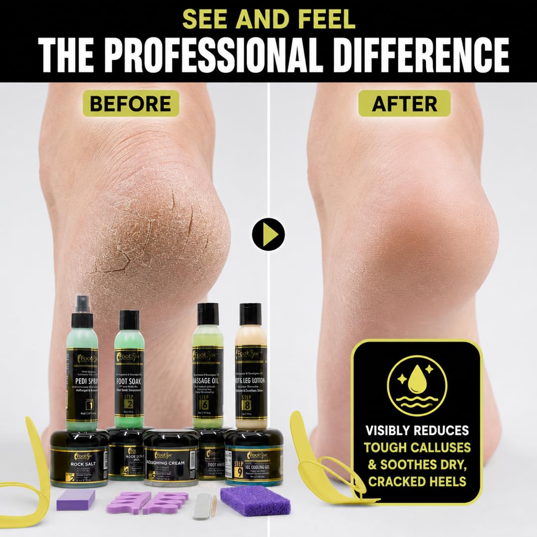 Foot Spa Professional Pedicure Student Kit – Complete 10-Piece Aromatherapeutic Spa Pedicure Se
