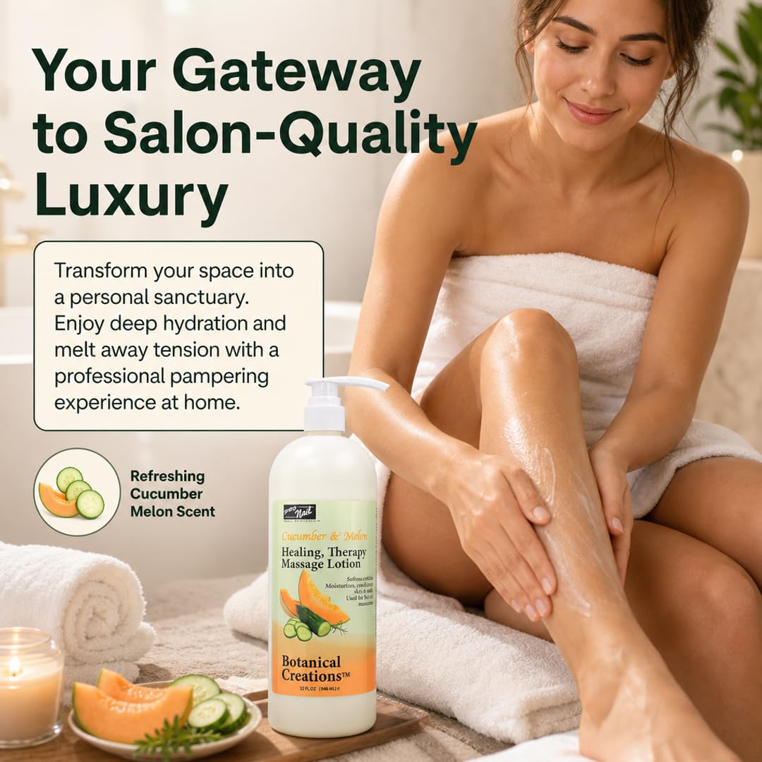 PRO NAIL Healing Therapy Massage Lotion - Nourishes &amp; Moisturizes Skin, Perfect for Pedicure, Manicure &amp; Body Care