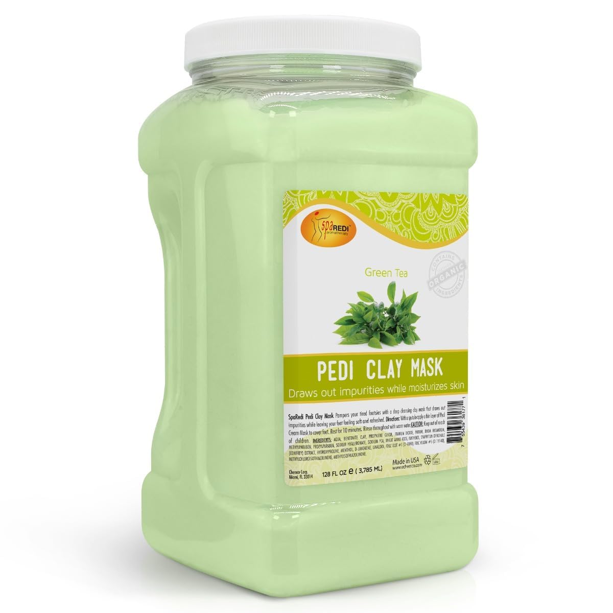 SPA REDI Clay Mask - Detoxifying, Hydrating &amp; Pore Purifying for Body and Pedicure - Beauty Market Online