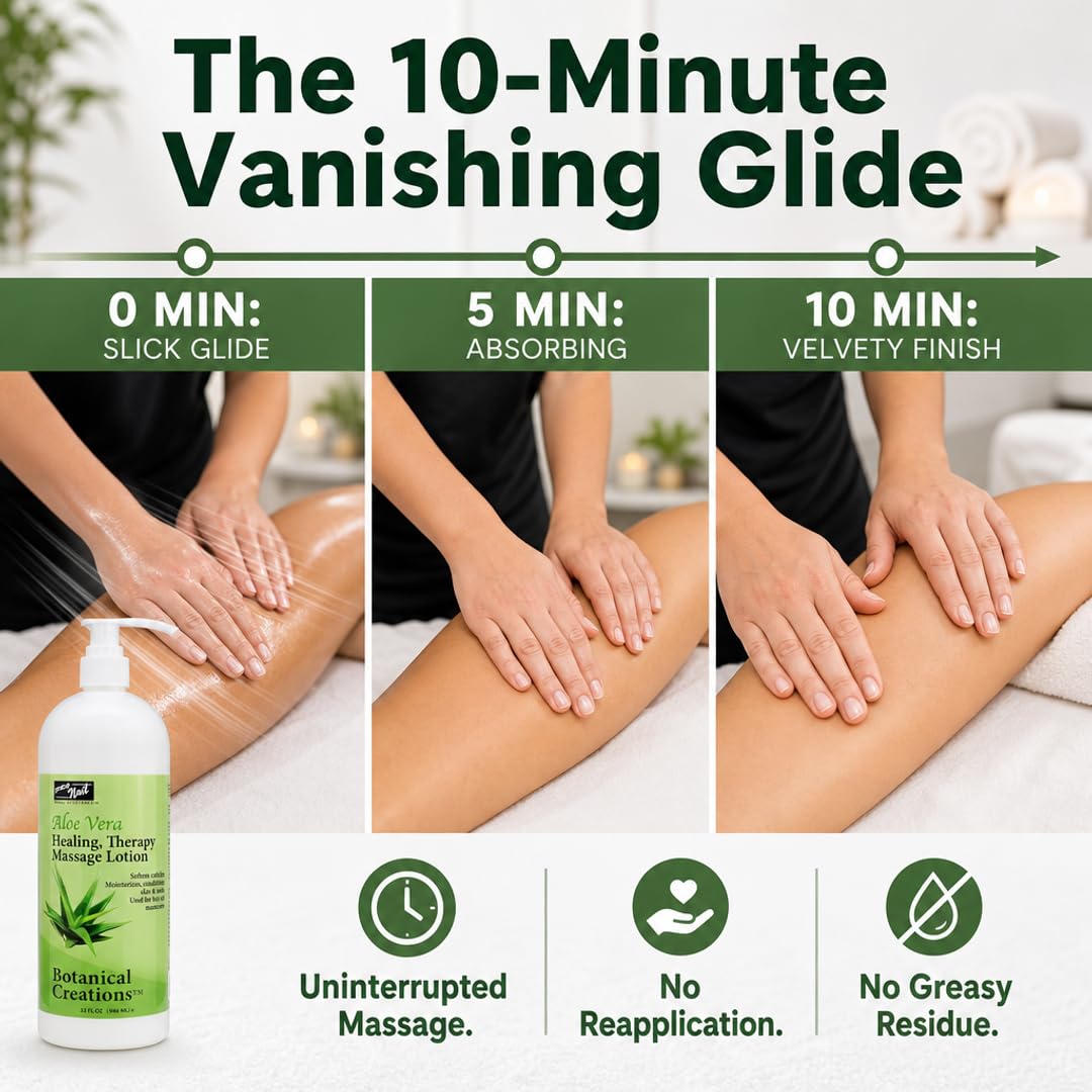 PRO NAIL Healing Therapy Massage Lotion - Nourishes &amp; Moisturizes Skin, Perfect for Pedicure, Manicure &amp; Body Care