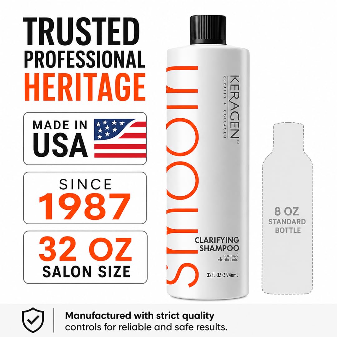 KERAGEN Clarifying Shampoo - Deep Cleansing with Keratin &amp; Collagen