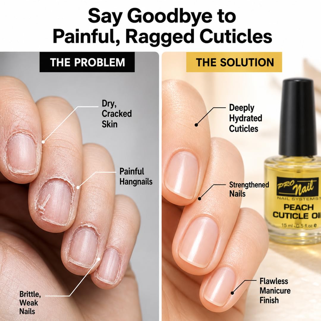 PRO NAIL Cuticle Revitalizing Oil - Strengthens &amp; Moisturizes Nails and Cuticles - Professional Use