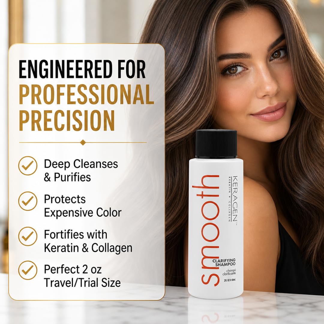 KERAGEN Clarifying Shampoo - Deep Cleansing with Keratin &amp; Collagen