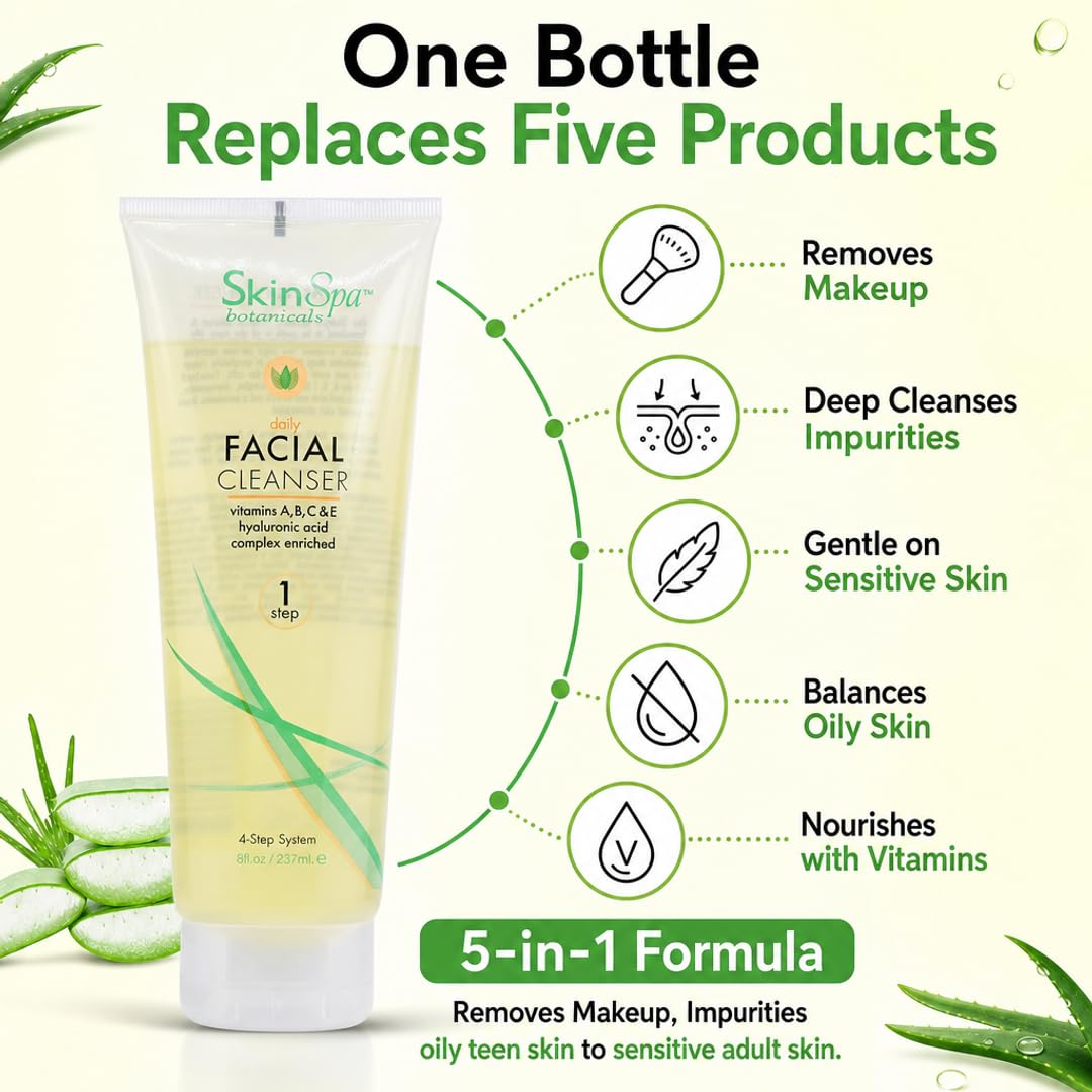 SKIN SPA Facial Cleanser 8 oz for all skin types
