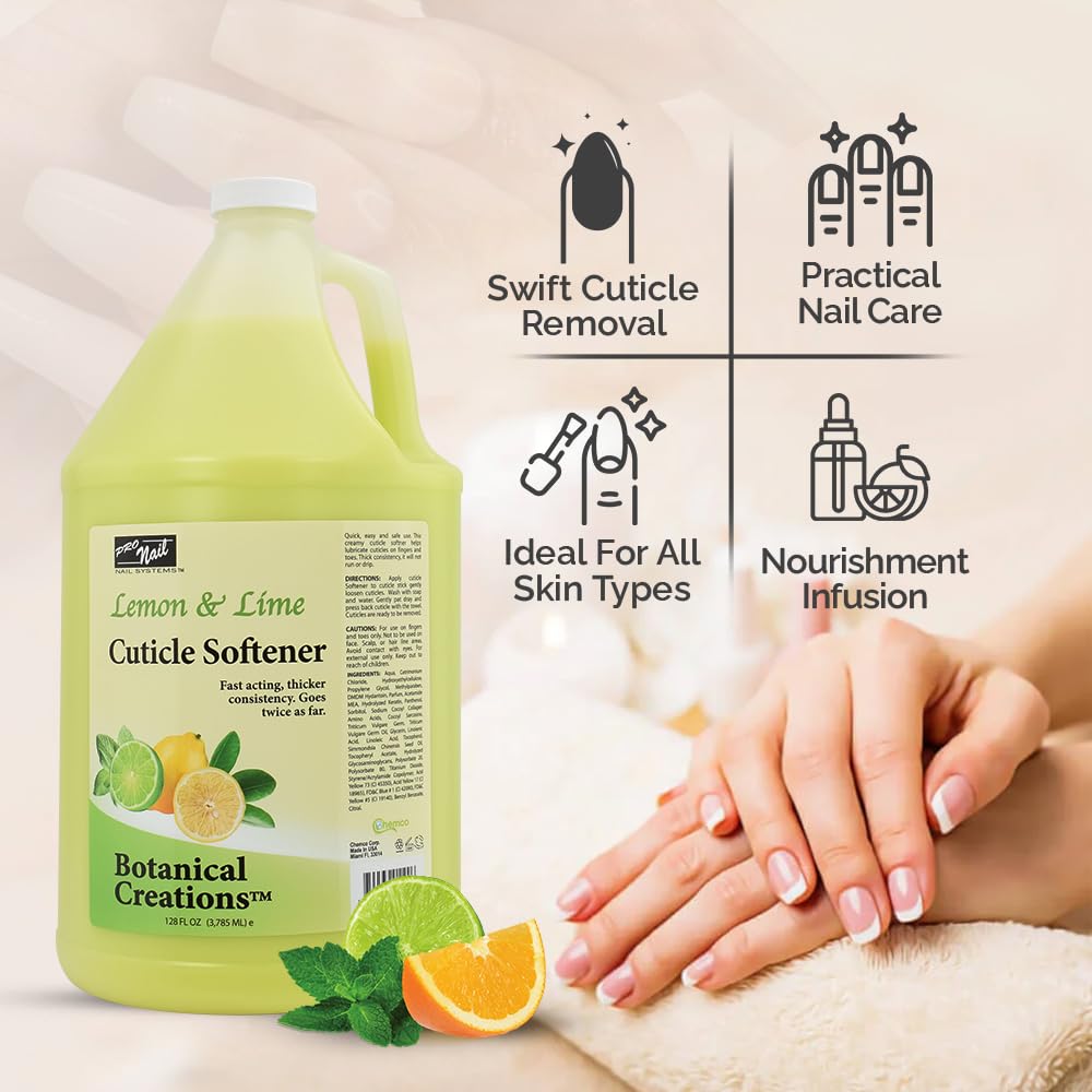 PRO NAIL Cuticle Remover Liquid - Fast Acting Softener for Professional Manicure &amp; Pedicure