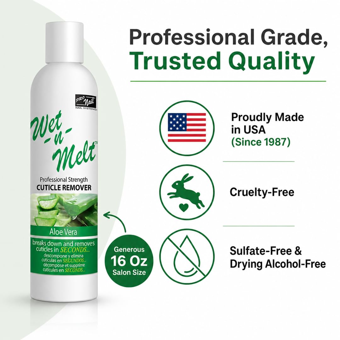 PRO NAIL Cuticle Remover Gel with Aloe Vera - Softens &amp; Moisturizes for Fast Cuticle Removal