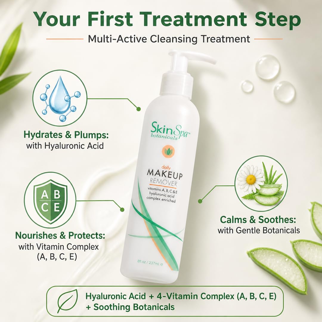 SKIN SPA Makeup Remover Lotion Cleanser 8 oz