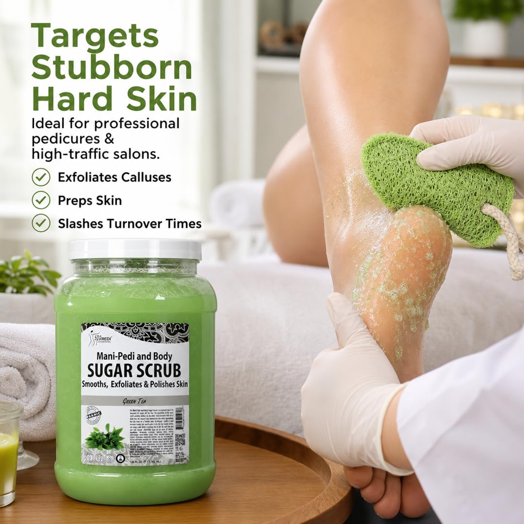 SPA REDI Sugar Body Scrub - Exfoliating &amp; Moisturizing for Smooth, Fresh Skin