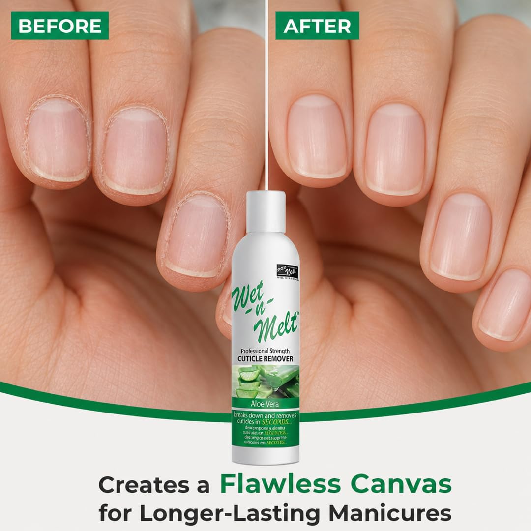 PRO NAIL Cuticle Remover Gel with Aloe Vera - Softens &amp; Moisturizes for Fast Cuticle Removal