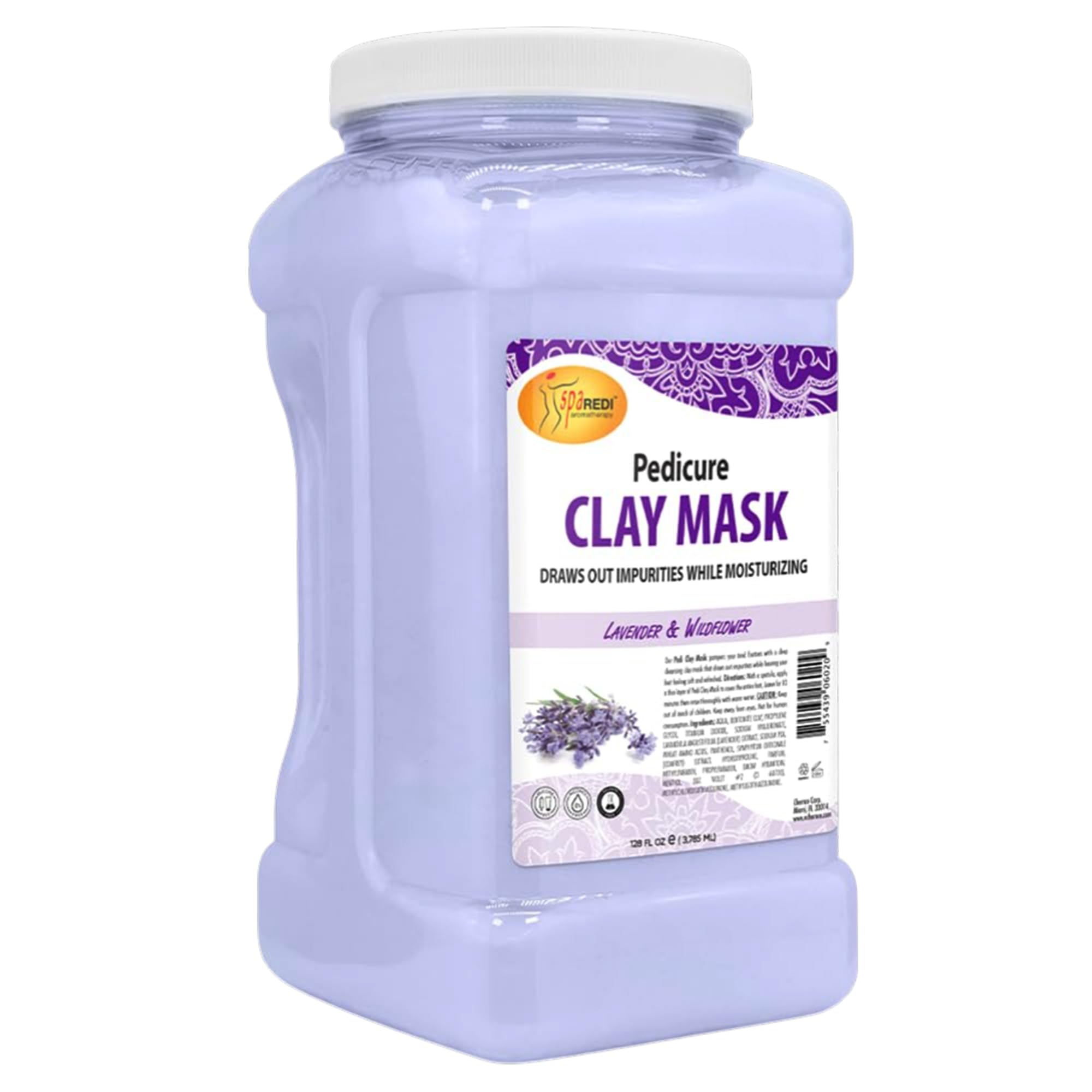 SPA REDI Clay Mask - Detoxifying, Hydrating &amp; Pore Purifying for Body and Pedicure - Beauty Market Online