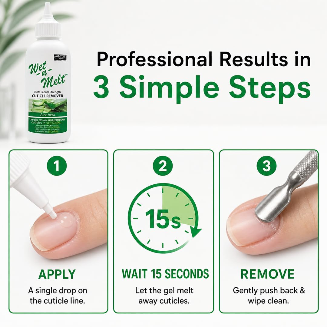 PRO NAIL Cuticle Remover Gel with Aloe Vera - Softens &amp; Moisturizes for Fast Cuticle Removal - Beauty Market Online